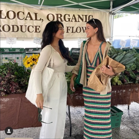 Zara Stripe Knit Multicolor Dress - Picture 5 of 9